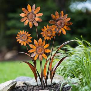 Aluminium Handmade Modern <b>Garden</b> Floral Design <b>Stakes</b> Creating Beautiful <b>Decorative</b> Outdoor Displays Vibrant Seasonal Home - Product Image 2