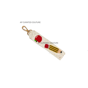 Llavero con cuentas personalizado de calidad superior hecho a mano diseño personalizado colección festiva bonito y elegante recuerdo de fiesta - Product Image 4