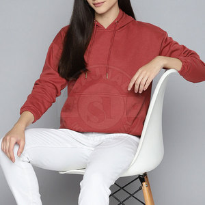 Vente en gros de sweats à capuche respirants pour femmes dernier style de sweats à capuche pour femmes de couleur unie sweats à capuche pour femmes personnalisés - Product Image 4