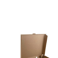Boîtes à pizza personnalisables en carton ondulé de 2 mm d'épaisseur, durables, gaufrées, pliables, portables, de qualité alimentaire, finition lisse, vente en gros