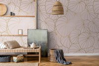 Papier peint mural en vinyle non tissé rose jungle, design moderne, fabriqué en Allemagne, grand format, pour chambre à coucher, hôpital, très résistant à l'usure