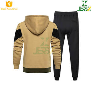 Ensemble de survêtement en polaire respirant pour homme, tenue de sport décontractée, jogging élégant, polyester/coton - Product Image 5