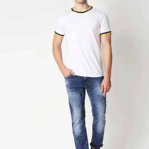 Camiseta Deportiva de Manga Corta con Cuello Redondo para Hombre, 100% Algodón de Alta Calidad, para Entrenamiento Muscular y Running - Product Image 5