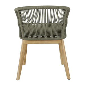 เก้าอี้รับประทานอาหารสไตล์โมเดิร์นหรูหราสไตล์ญี่ปุ่นพร้อมโครงไม้เนื้อแข็งและเชือกสำหรับรับประทานอาหารในบ้านและร้านอาหาร - Product Image 6