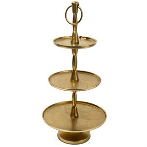 High Quality White Royals CS01 2 <b>Tier</b> Gold Metal <b>Cake</b> Stand Handcrafted Eco-Friendly Modern Design Dessert Display Stand Wedding - Product Image 5