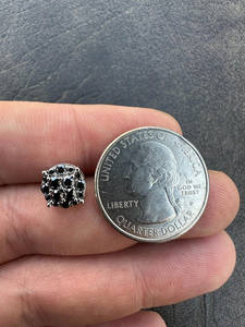 925 Sterling Silver Plated <b>Black</b> Moissanite Iced Out <b>Earrings</b> <b>for</b> <b>Women</b> Fashion Jewelry Stainless Steel <b>for</b> Gift - Product Image 3