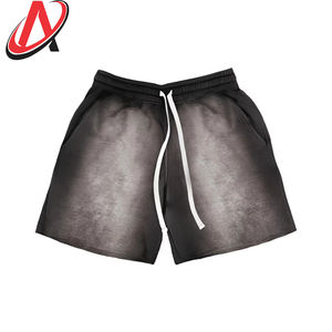 Short chaud 100% coton pour homme Short vintage lourd délavé à l'acide Short Streetwear pour homme avec logo personnalisé - Product Image 1