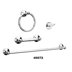 <b>Bathroom</b> Accessory <b>Set</b> Brushed Nickel 4-Pieces <b>Bathroom</b> <b>Towel</b> Rack 24 Inches Adjustable <b>Bathroom</b> Hardware <b>Set</b> - Product Image 1