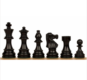 4.2 Inch Patton Staunton Style Luxury handmade Chessmen <b>Weighted</b> <b>Set</b> Made <b>of</b> Ebony Wood and Boxwood <b>for</b> Tournament use India - Product Image 5
