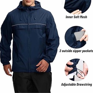 Imperméable Pluie Léger 1 Pièce Ensemble Veste Activités de Plein Air Respirant Pluie Randonnée téléchargé par Dress Sports - Product Image 4