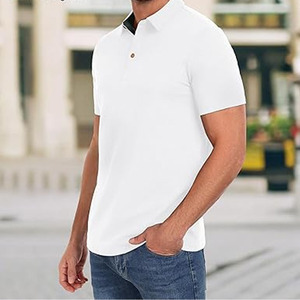 Wholesale Custom Logo and Designs Printing Summer Casual Blank Short Sleeves <b>Men</b> Polo Shirt made by <b>Dress</b> Sports - Product Image 5