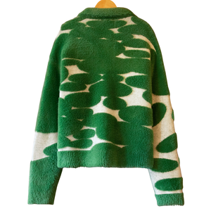 Pull en tricot de Bornéo, fil texturé duveteux, motif inspiré de la nature, vêtement d'hiver de qualité supérieure, doux, confortable, coupe décontractée, tricot - Product Image 2