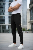 Pantalones de Hombre, Corte Regular, Elásticos en 4 Direcciones, Ecológicos, Reversibles, Ligeros, Antibacterianos, de Secado Rápido, 100% Algodón, Forro Polar, Resistentes al Viento