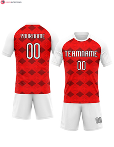 ชุดเสื้อเจอร์ซี่วอลเลย์บอลระบายอากาศสำหรับผู้หญิงชุดฝึกเล่นวอลเลย์บอลสีแดงแบบซับลิเมชันออกแบบได้ตามต้องการ - Product Image 3