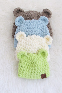Modèle de chapeau en crochet pour ours en peluche et animaux de fête, idéal pour les occasions décontractées et les sorties en plein air pour bébé - Product Image 3
