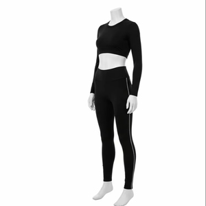 Ropa Deportiva de Alto Rendimiento con Relieve, Poliéster y Elastano, Elástica, Transpirable, Absorbe la Humedad, para Adultos, Entrenamiento Deportivo, Venta al por Mayor, OEM, a Granel - Product Image 5