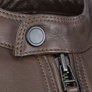 Chaqueta de cuero para Hombre | Chaqueta de motorista aprobada por CE | Chaqueta de cuero duradera para montar para todas las estaciones - Product Image 6