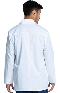 เสื้อกาวน์ห้องแล็บทางการแพทย์ผ้าโพลีเอสเตอร์สำหรับผู้ชายหมอ | โรงพยาบาลคลินิกเสื้อห้องแล็บสำหรับผู้ชายหมอพยาบาลโลโก้ที่กำหนดเอง - Product Image 3