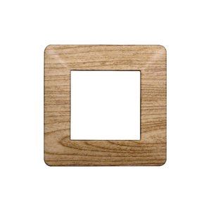 Etroit Starlight serie 2P piatto di plastica di colore legno scuro compatibile con Vimar Plana-materiali elettrici/compatibile - Product Image 1