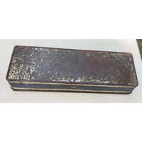 Étui à cigarettes rectangulaire en métal antique 30x10x5cm 300g