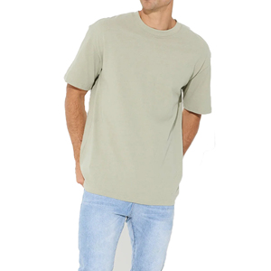 Camisetas de Hombre Personalizadas OEM de Alta Calidad, Transpirables, 100% Algodón Ecológico, 220g, Diseño Liso, Cuello Redondo, Tallas Grandes, Manga Corta, de Marca - Product Image 2