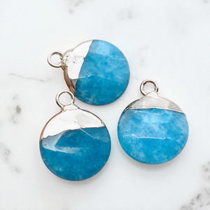 Colgante de piedras preciosas de cristal/diamantes de imitación de Plata de Ley 925 DIY galvanizado personalizable estilo religioso Fabricación de joyería fina - Product Image 1