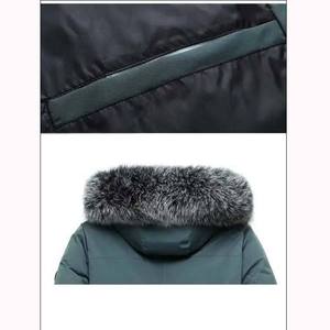 OEM Men's Puffer <b>Jacket</b> Custom Quilted Down Coat <b>Warm</b> Winter Outerwear <b>Waterproof</b> Outdoor Fashion Wear - Product Image 3