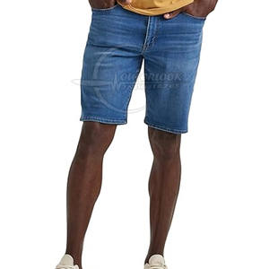 Customizable <b>Men's</b> Casual Cotton Jeans <b>Shorts</b> Factory-Made Comfortable Fashion Style Mid Waist Solid Pattern Custom Logo Design - Product Image 1