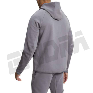 แจ็กเก็ตมีซิปมีฮู้ดสำหรับผู้ชายเสื้อออกกำลังกายกลางแจ้งเสื้อออกกำลังกายสไตล์มอเตอร์ไซด์มีฮู้ดเสื้อกันหนาวใส่เล่นกีฬาฤดูใบไม้ผลิฤดูใบไม้ร่วง - Product Image 4