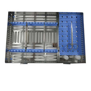 Juego de instrumentos de llenado de bandeja dental, juego de 14 piezas, bandeja de casete de acero inoxidable alemán, juego dental, instrumentos quirúrgicos - Product Image 4