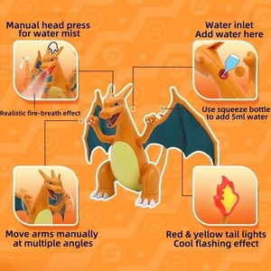 Pokémon veilleuse Spray Charizard Charmander Eevee modèle Figure électrique émettant du son ornement poupée Figure cadeau jouet - Product Image 3
