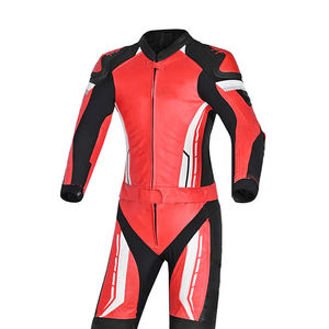 ถุงมือแข่งรถมอเตอร์ไซค์หนังแท้พร้อมกางเกง - Product Image 6