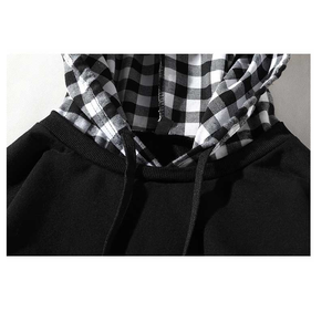 Vente en gros Offre Spéciale sweats à capuche d'automne confortables de haute qualité sweats à capuche à carreaux personnalisés pour hommes - Product Image 6