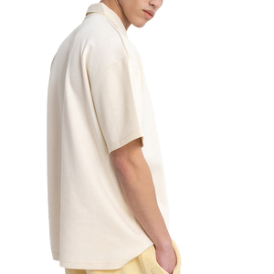Verano nuevo diseño personalizado Color poliéster cremallera para Polo patrón sólido tejido de punto impreso liso manga corta para hombres - Product Image 2
