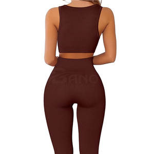 Leggings Deportivos Transpirables de Secado Rápido, Ligeros, Talla Grande, 100% Algodón, Conjunto de Yoga para Mujer, Ropa Deportiva para Gimnasio - Product Image 1