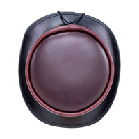 Chapeau de cowboy victorien en cuir véritable fait main, style steampunk gothique, pour hommes et femmes, sur mesure, vente en gros