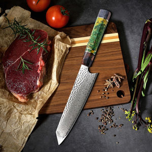 Couteau de chef japonais professionnel en acier Damas de 8 pouces - Product Image 6