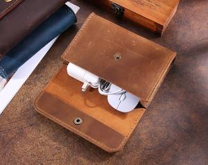 Estuche Organizador de Cables de Cuero de Lujo, Impermeable y Resistente a Golpes, para Cargadores USB y Uso Diario, Suministro de Fábrica OEM LCO-0014 - Product Image 1