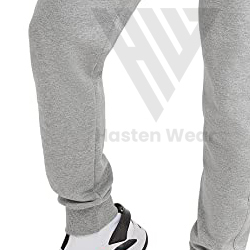 Pantalons de jogging slim fit pour hommes, design optimal, respirants, teinture unie, 100% coton, tissu doux, coupe slim - Product Image 2