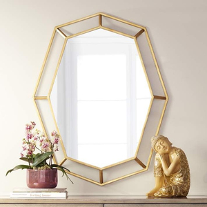 กรอบโลหะสีทองลายเรขาคณิต ดีไซน์ทันสมัย ขายดี เหมาะสำหรับตกแต่งห้องน้ำ ห้องนั่งเล่น ห้องนอน ในราคาที่เข้าถึงได้ - Product Image 3