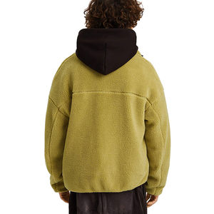 Mangas completas Mejor diseño Material de lana personalizado Color sólido Hombres cálidos Nuevo diseño Chaquetas de lana polar para hombres - Product Image 2