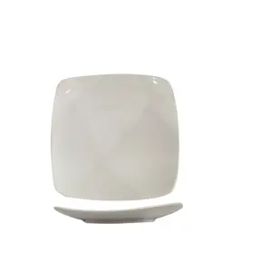 Top supplier Household Porcelain - The square Plate A8 - White, Dia 20.5 cm model LH-408VA From Vietnam High Quality