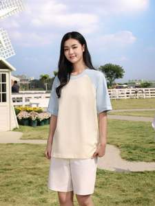 T-shirt à manches avec logo personnalisé T-shirts vierges 100% coton pour hommes T-shirt tricoté décontracté à motifs imprimés pour hommes - Product Image 4