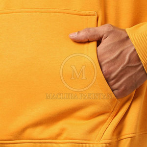 Sudadera con capucha transpirable de lana mezclada de algodón ligero de invierno para hombres-Diseño estampado clásico para uso diario - Product Image 6