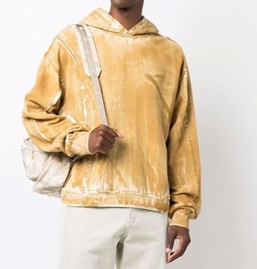 Best Quality Men's Casual Slim Fit 300gsm <b>Hoodies</b> Acid Wash Custom Design <b>Plain</b> Solid Color Winter Front Hooded Direct Pakistan - Product Image 5