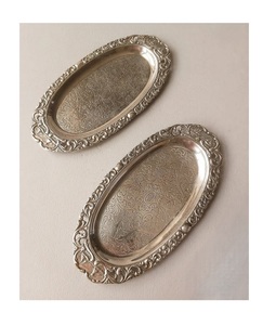 Plateau de service alimentaire en acier inoxydable martelé couleur or plateau de service pour collations de la plus grande qualité - Product Image 4