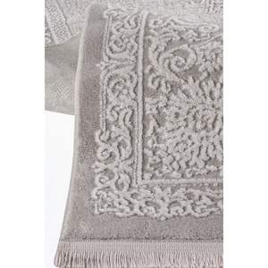 Alfombra Acrílica Tejida Nora Comfort 7395 para Aspiradora, con Flecos Rectos, Pelo Mediano, Hecha a Máquina, Estilo Clásico Bey - Product Image 5