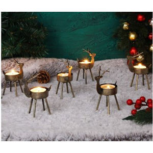 Bougeoirs chauffe-plat en renne en gros bougeoir décoratif pour la maison pour les décorations de table de noël au meilleur prix - Product Image 3