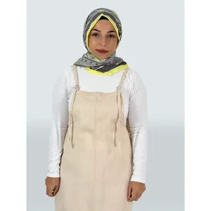 Robe d'été simple et modeste à bretelles avec taille naturelle et silhouette droite - Product Image 2