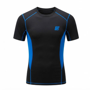 T-shirts de compression modernes avec technologie de séchage rapide, coupe confortable pour les athlètes et les séances d'entraînement quotidiennes - Product Image 1
